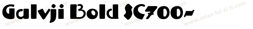 Galvji Bold SC700字体转换